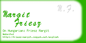 margit friesz business card